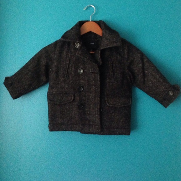 🚫SOLD🚫 Black Tweed Peacoat - Toddler size - Picture 1 of 3