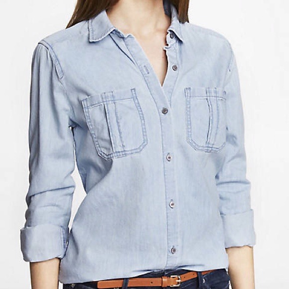 Light wash Denim top (worn once)