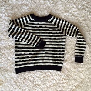 Forever21 Black & White Striped Sweater - S