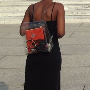 AMERICAN APPAREL CLEAR BACKPACK