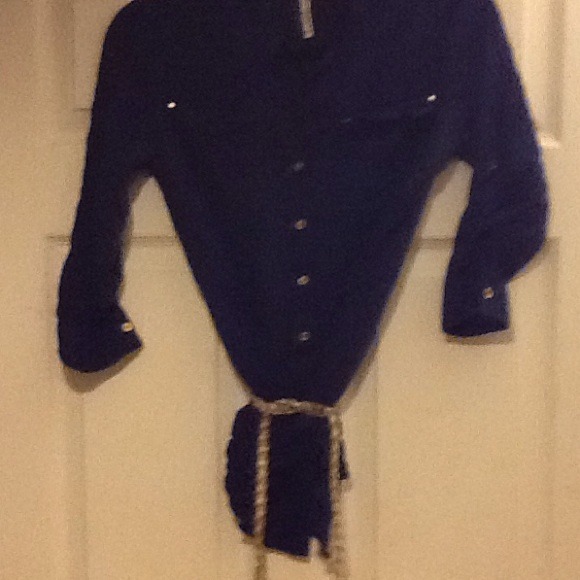 Cute Royal Blue button shirt - Picture 2 of 2