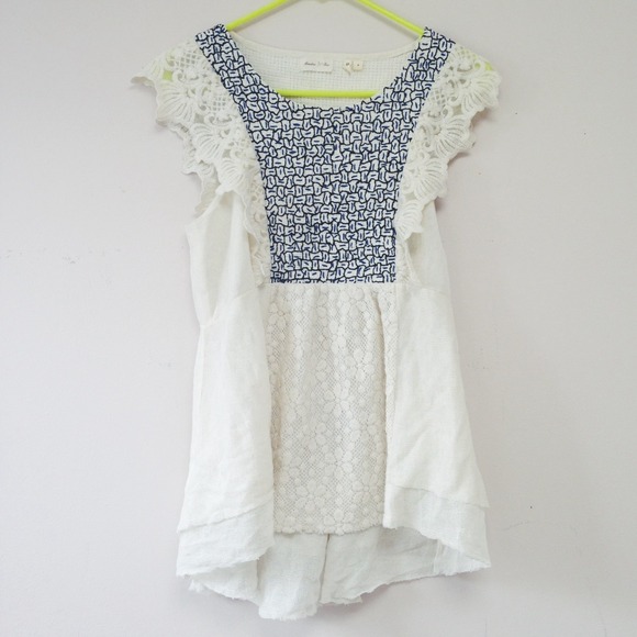 Fall mixed media tunic top