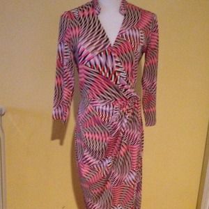 BUNDLE- Maggy London dress and black/white dress.