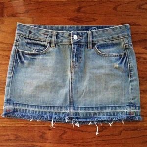 GAP Faded Jean Miniskirt