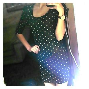 ❌Sold❌Heart printed black dress