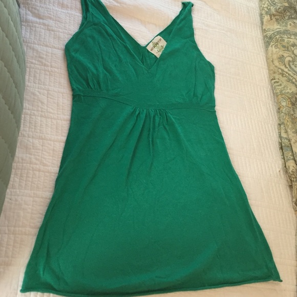 Turquoise cashmere knit tank - Picture 2 of 3