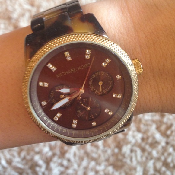*ON HOLD* Michael Kors tortoise shell watch!