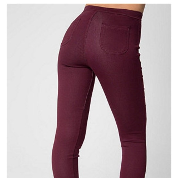 American apparel (AA) high waisted pants.