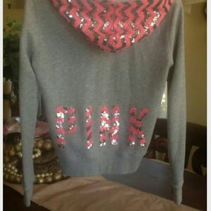 Vs pink zip up size med