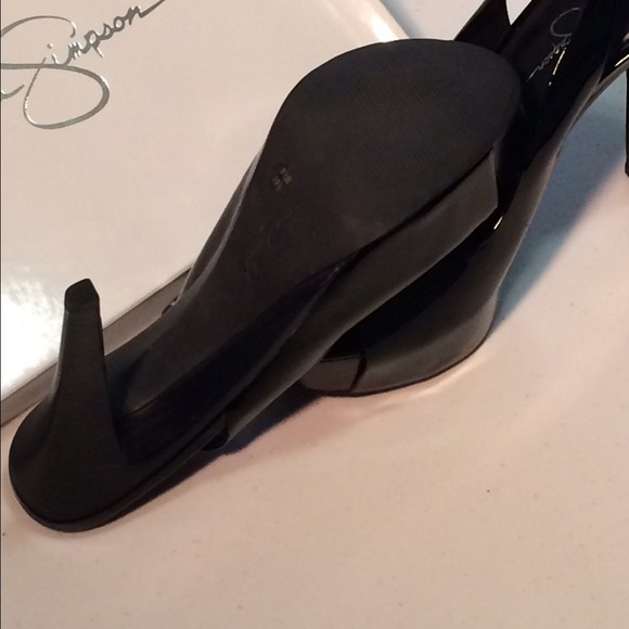 Black Slingback Platforms 9 & 9.5 - Picture 3 of 4