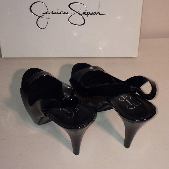 Black Slingback Platforms 9 & 9.5 - Picture 4 of 4