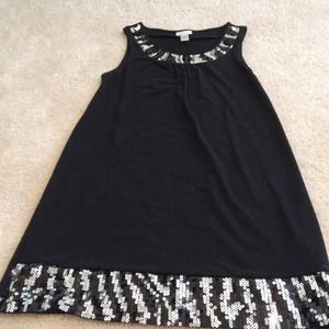Black dress with sequins