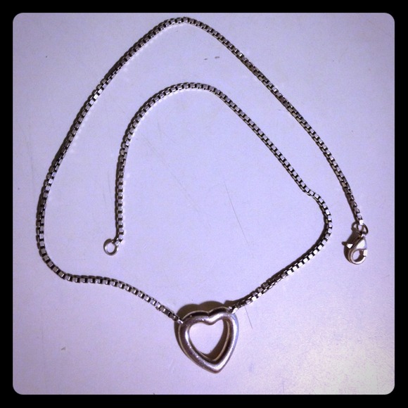 Christofle heart necklace sterling silver