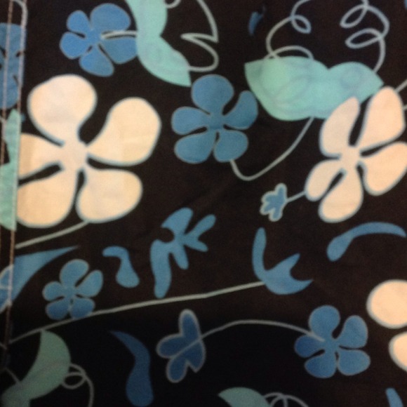 Hawaiian Print Velcro Drawstring a Shorts - Picture 3 of 4