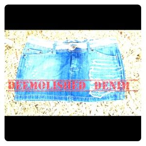DENIM MINI SKIRT