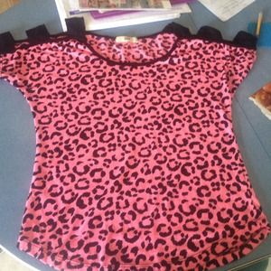 Cheetah pink shirt! So sad to see it go:(