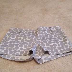 J Crew white shirts with gray dots