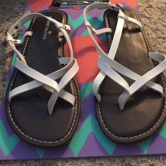 Brand new white sandals