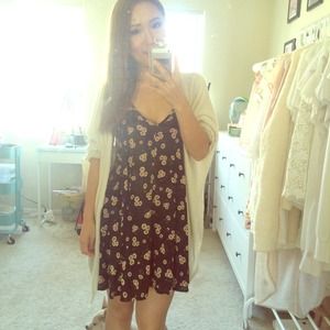 Brandy Melville black floral dress