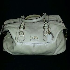 Authentic Coach Cream Leather Purse