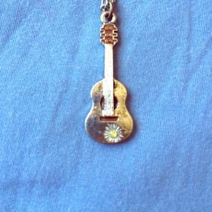 Guitar and daisy necklace