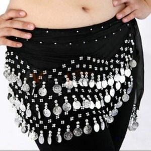*REDUCED* Black And Silver Belly Dancing Wrap