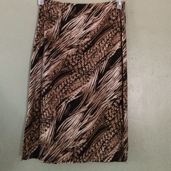 Black brown skirt