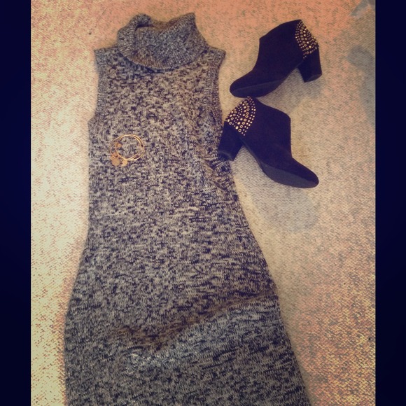 Gray Black Sweater dress SO SOFT!!!!