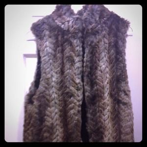 Faux fur vest