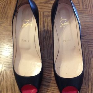 Authentic Christian Louboutin open toe pumps