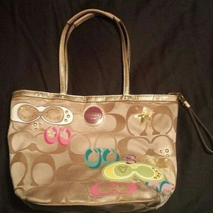 Coach Poppy Fabric Handbag