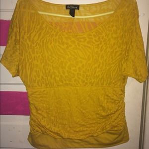 Mustard yellow top