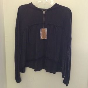 Urban Outfitters | Black Long Sleeve Top