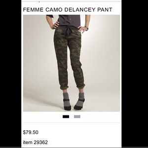 Crew crop camo pants