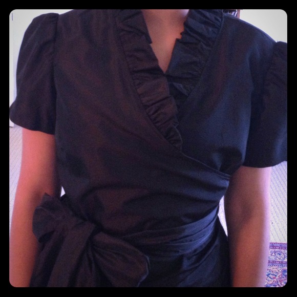 MUST GO!Espresso color, wrap around shirt by Zara