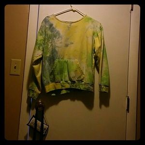 *pending sale* Tie dye hoodie & black bandeau