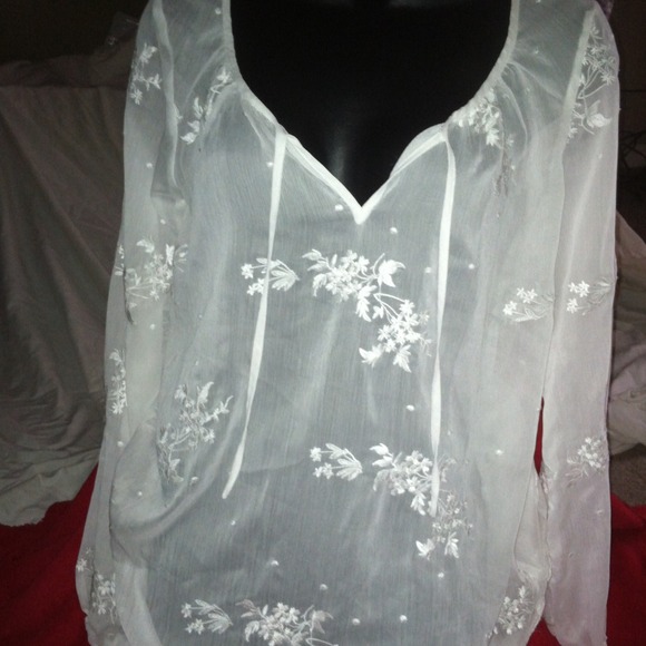 Vintage guess sheer shirt