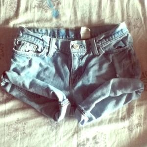 Denim HW shorts