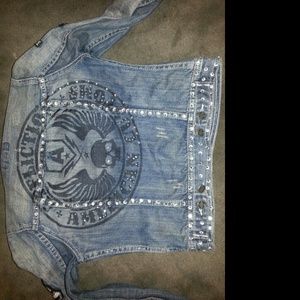 Affliction jean jacket