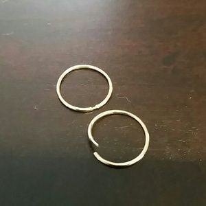 Gold hoop earrings