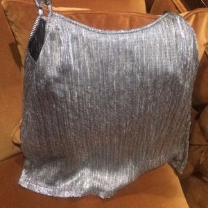 forever 21 metallic tank top NEVER WORN