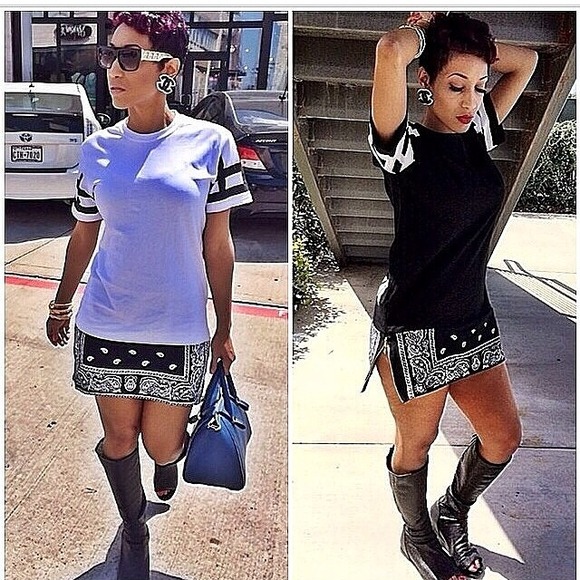 Bandanna t shirt dress