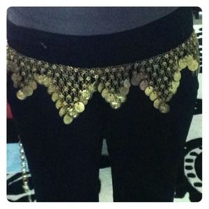 Gold belly dancing belt from india