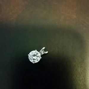 Silver pendant CZ pendant