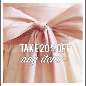 20% off any item!!!!