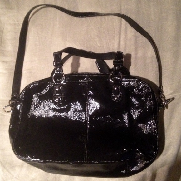 Coach Black Patent Leather Purse - Picture 3 of 3