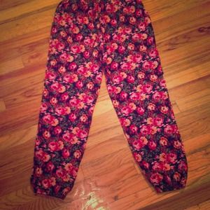 Beautiful Floral Harem Pants
