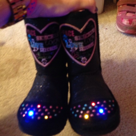 skechers boots light up