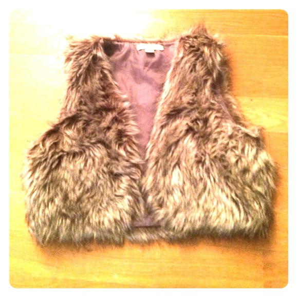 Faux fur vest