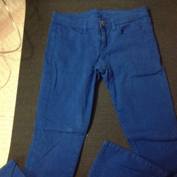 cobalt blue jeggings